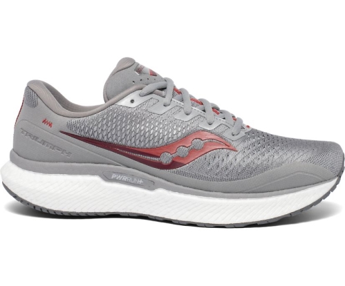 Tenis Saucony Triumph 18 Hombre Zapatos Neutrales Alloy / Rojas México MX-891-WG